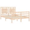 vidaXL Cadre de lit sans matelas 140x200 cm bois massif