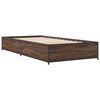 vidaXL Cadre de lit sans matelas chêne marron 75x190 cm