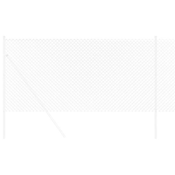 vidaXL Cl&ocirc;ture en treillis m&eacute;tallique Argent&eacute; 10 x 1 m Acier galvanis&eacute;