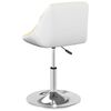vidaXL Tabouret de bar Cr&egrave;me et blanc Similicuir