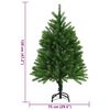 vidaXL Arbre de No&euml;l artificiel aiguilles r&eacute;alistes 120 cm vert