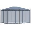 vidaXL Tonnelle avec moustiquaire 3x4 m Anthracite Acier