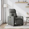 vidaXL Fauteuil inclinable de massage &eacute;lectrique gris fonc&eacute; tissu