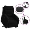 vidaXL Fauteuil inclinable Noir Velours