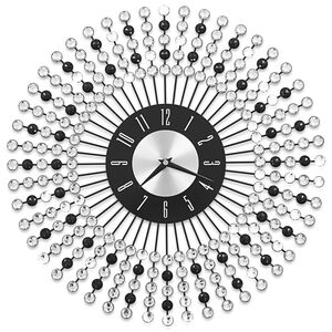 vidaXL Horloge murale M&eacute;tal 43 cm Noir