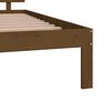 vidaXL Cadre de lit sans matelas marron miel 120x190 cm