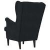 vidaXL fauteuil Noir 92 x 71 x 91 cm Velours