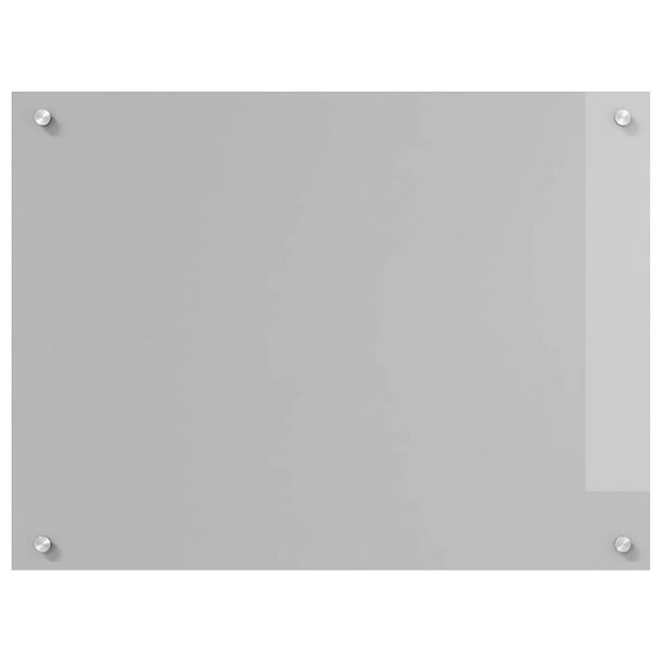 vidaXL Protection de cuisine Gris clair 80 x 60 cm verre tremp&eacute;