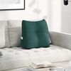 vidaXL Coussin de Dos Vert fonc&eacute; 45 x 24 x 50 cm tissu