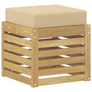 vidaXL Banc de Jardin Bois d'Acacia Massif Blanc