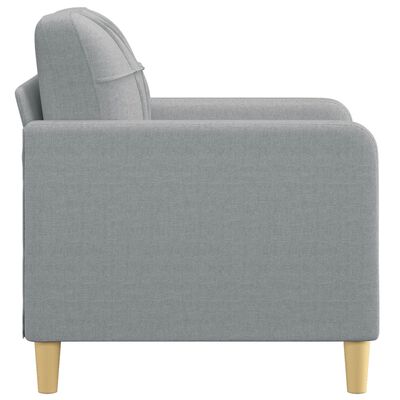 vidaXL Fauteuil Gris clair 60 cm Tissu