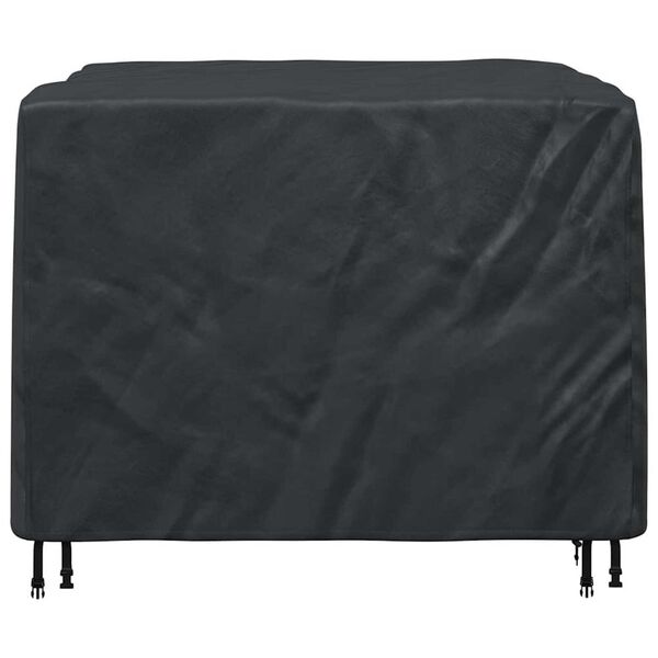 vidaXL Housse pour meubles Uni Noir 125 x 125 x 74 cm tissu