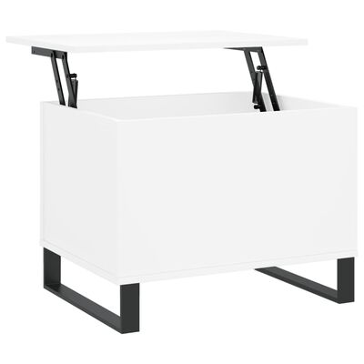 vidaXL Table basse Blanc 60x44,5x45 cm Bois d'ingénierie