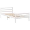 vidaXL Cadre de lit sans matelas blanc 90x200 cm bois de pin massif