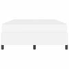 vidaXL Cadre de lit avec matelas Blanc 140 x 190 cm tissu