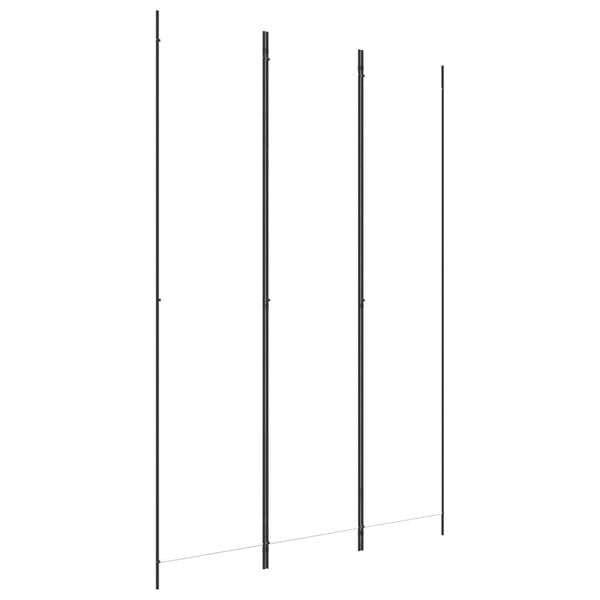 vidaXL Cloison de s&eacute;paration 3 panneaux Blanc 150x220 cm Tissu
