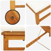 vidaXL Transat 2 pcs Marron 53 x 202 x 89cm Bois d'acacia massif