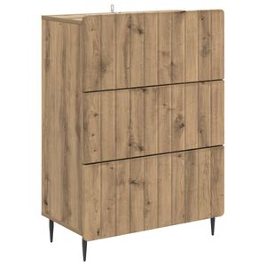 vidaXL Armoire &agrave; tiroirs Ch&ecirc;ne artisanal 66 x 34,5 x 92 cm