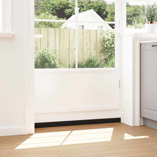 vidaXL Brosses d'&eacute;tanch&eacute;it&eacute; pour porte &agrave; visser 12 pcs Blanc 100 cm