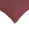 vidaXL Coussins de canapé 2 pcs Bordeaux 50 x 50 cm tissu