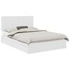 vidaXL Lit de Rangement R&eacute;glable Blanc 140 x 190 cm Bois d'ing&eacute;nierie