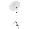 vidaXL Kit de studio photo avec lampes parapluies et r&eacute;flecteur