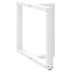 vidaXL Pieds de table &agrave; manger en T, 2 pi&egrave;ces, blanc, 90 x 35 x (72-73) cm, acier