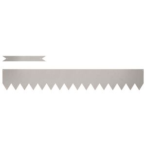 vidaXL Bordure de Pelouse 10 pc 100 x 0,05 x 15 cm Rouill&eacute;