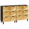 vidaXL Ensemble de buffet 2 pc 120 x 33 x 75 cm Bois de mangue massif