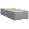 vidaXL Sommier &agrave; lattes de lit avec matelas Gris clair 100x200cm Tissu