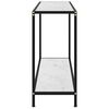 vidaXL Table console Blanc 120x35x75 cm Verre trempé