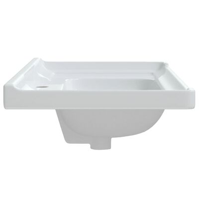 vidaXL Évier salle de bain blanc 100x48x23 cm rectangulaire céramique