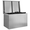 vidaXL Boîte de Rangement Extérieure Argent 80 x 50,5 x 50 cm Acier