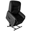 vidaXL Fauteuil inclinable TV Noir Similicuir