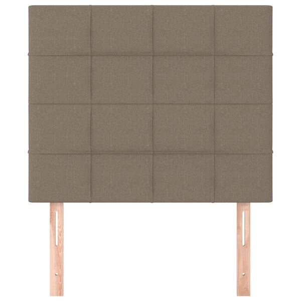 vidaXL T&ecirc;te de lit Taupe 90x5x118/128 cm Tissu