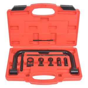 vidaXL Kit de 10 outils de compresseur de ressort &agrave; valve