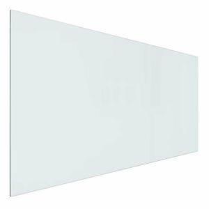 vidaXL Plaque en verre de chemin&eacute;e Transparent 100 x 50 cm Verre