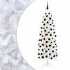 vidaXL Sapin de No&euml;l artificiel &eacute;troit avec boules 180 cm 300 LED