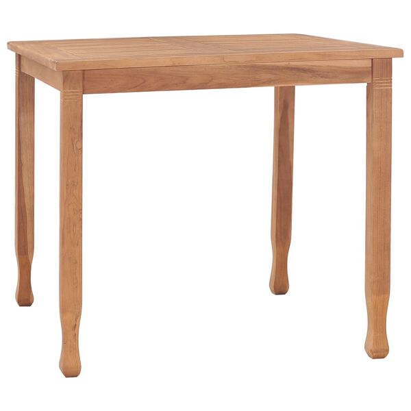 vidaXL Table &agrave; d&icirc;ner de jardin 85x85x75 cm Bois de teck massif