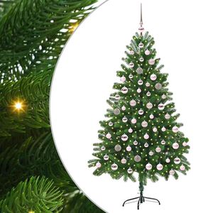 vidaXL Sapin de No&euml;l avec 300 LED avec support Vert 180 cm PE