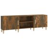 vidaXL Meuble TV Ch&ecirc;ne fum&eacute; 150x30x50 cm Bois d'ing&eacute;nierie