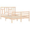 vidaXL Cadre de lit sans matelas 140x190 cm bois massif