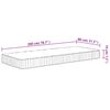 vidaXL Matelas &agrave; ressorts ensach&eacute;s moyen 80x200 cm