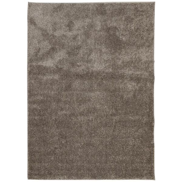vidaXL Tapis ISTAN &agrave; poils longs aspect brillant gris 240x340 cm