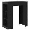vidaXL Table de bar 95 x 47 x 103,5 cm Bois d'ing&eacute;nierie Ch&ecirc;ne noir