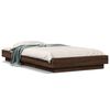 vidaXL Cadre de lit sans matelas ch&ecirc;ne marron 75x190 cm