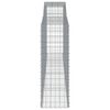 vidaXL Paniers à gabions arqués 15 pcs 400x50x140/160 cm Fer galvanisé