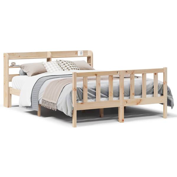 vidaXL Cadre de lit sans matelas 150x200 cm bois de pin massif