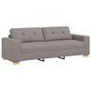 vidaXL Sofa 3 places Taupe 220 cm tissu