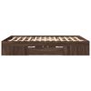 vidaXL Cadre de lit sans matelas ch&ecirc;ne marron 160x200 cm